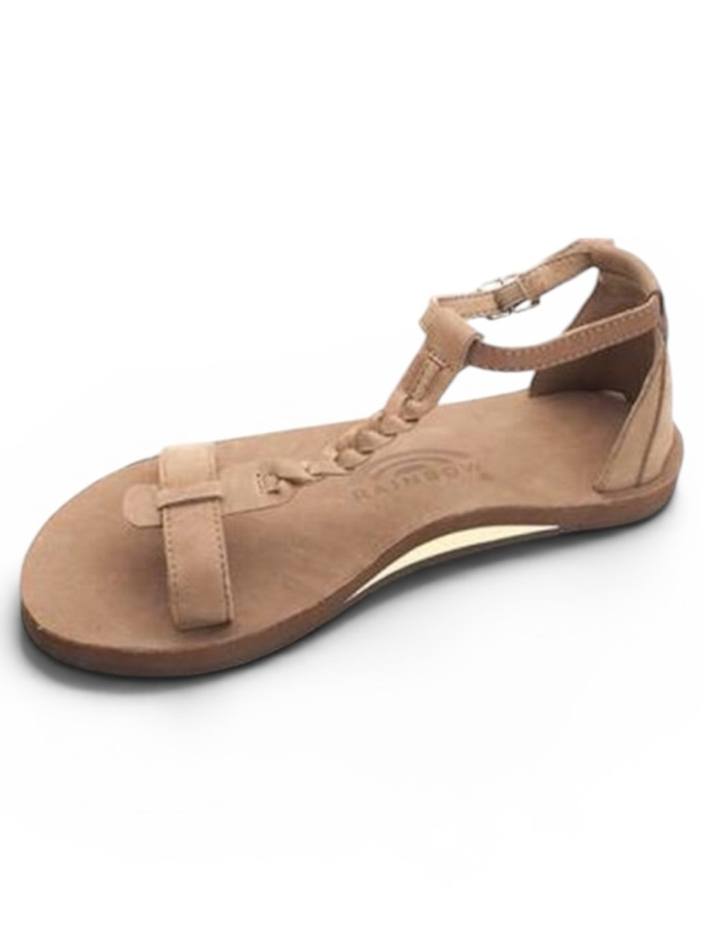 Rainbow Calafia Leather Single Layer Sandals